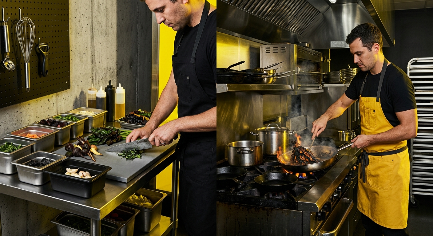 Kitchen Bandits — Prep Cook vs Line Cook: What's the Actual Difference