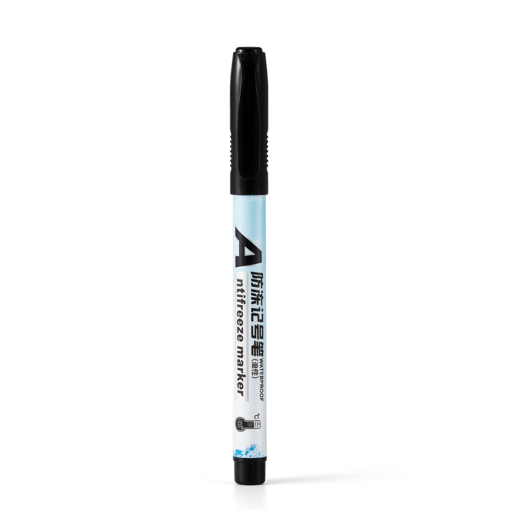 Black oil-based paint marker used for writing on Kitchen Bandits silicone bottle bands